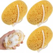Fri4Free 3PCS Bath Sponge, Large Shower Sponge for Women Men, Exfoliating Body Sponges with Dense Foam for Gentle & Deep Cleansing, for Sensitive Dry Skin